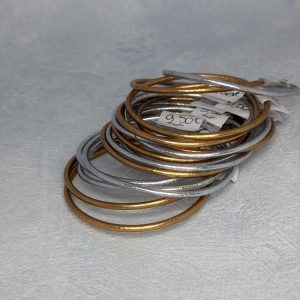 Jonc Tibétain Classic Argenté Fin Taille M – Image 3