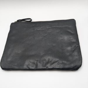 Pochette en Cuir Noir façon Boutis – Image 2