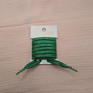 Lacets paillettes vert – Image 1