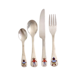 Coffrets de Couverts pour Enfants Rice Kids — 4 Pièces thème rock – Image 1